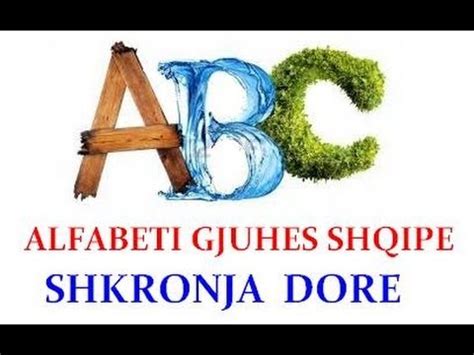 alfabeti shqip me shkronja dore